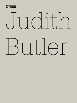 cover image of Judith Butler